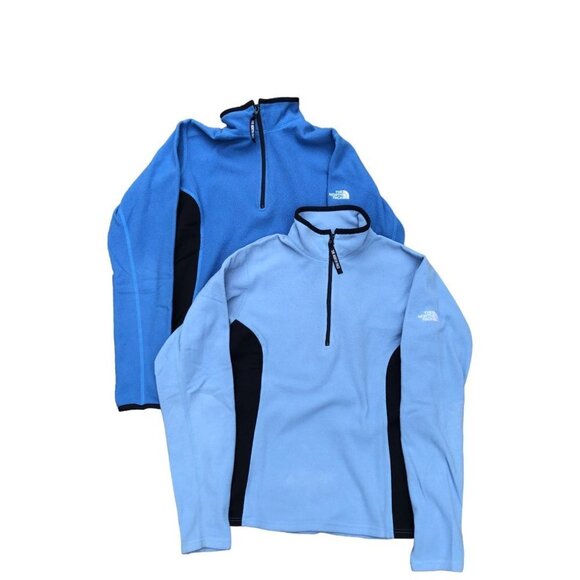 Bundle of 2 Vintage 2003 The North Face Fleece Half Zip Jacket Small - Picture 2 of 8